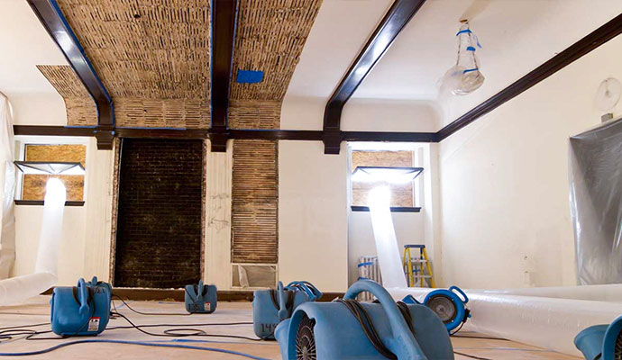 Professional water damage restoration