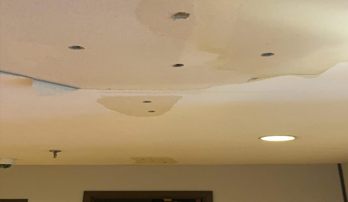 Water Damage Repair from a Roof Leak in Greater Cincinnati